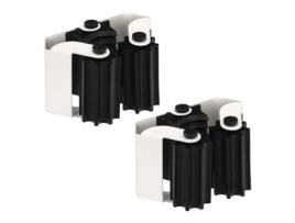 Colgador adhesivo / atornillable para escobas, fregonas, cepillos, recogedores (blister 2 piezas)