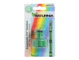 Adaptador manguera plastico 3/4 hembra  blister