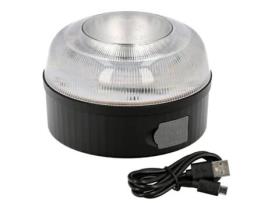 Luz led emergencia coche v16 baliza luminosa hologada recargable usb