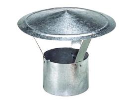 Wolfpack sombrero galvanizado para estufa, chimenea, extracción de humos, para tubo ø 200 mm.