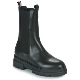 Tommy Hilfiger  Botas baixas Monochromatic Chelsea Boot  Preto Disponível em tamanho para senhora. 36,37,38,39,40.Mulher > Sapatos > Botins