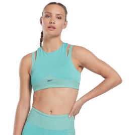 Reebok Les Mills® Rib Cropped Sleeveless T-shirt Verde S