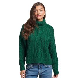 Superdry Vintage High Neck Cable Knit  XL