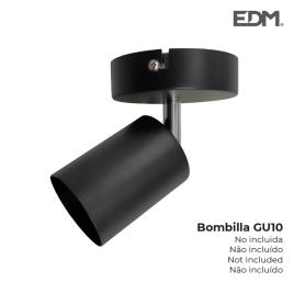 FOCO PRETO 1 ELEMENTO GU10 EDM - EDM