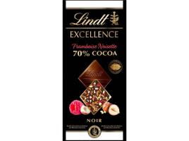 Chocolate Negro Lindt Exc Framboesa Avelã 100 G