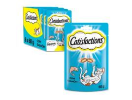 Catisfactions Snacks Para Gatos Com Sabor De Salmão 60 Gr