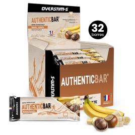 Overstims Authentic 65g Banana And Almond Energy Bars Box 32 Units