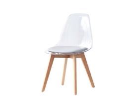 Cadeira de Sala de Jantar DKD Home Decor Cinzento Madeira Policarbonato (54 x 47 x 81 cm)
