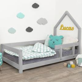 Cama de casa POPPI cinza 140x200 dir