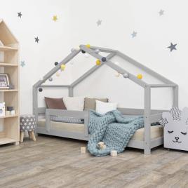 Cama casa LUCKY gris 90x190