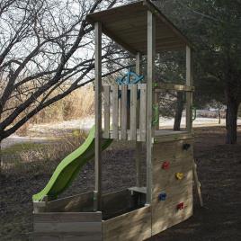 Parque infantil nautilus com rampa