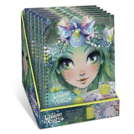 Caderno coloreia com autocolantes Nebulous Stars