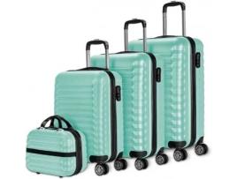 Conjunto de 4 Malas NUMADA Verde (49x29.5x75 cm)