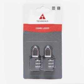 Technicals Combination Lock - Único - Pack 2 Cadeados tamanho UNICA