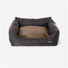 Cama para Cão Domino Waterproof Preto/Bege