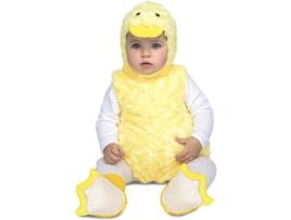 Fato de Bebé DISFRAZZES Patinho Amarelo (Tam: 6 a 12 meses)