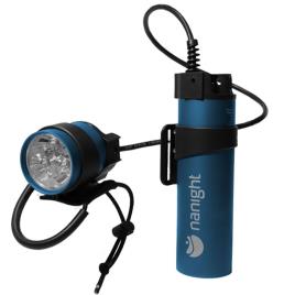 Nanight Tech 2 Charge Port Flashlight Azul 4000 Lumens