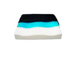 Almofada Anti-Escaras OBBOCARE (Preto - Espuma Viscoelástica e Gel - 45 x 42 x 7 cm)