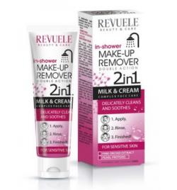 Revuelle In-Shower Make-Up Remover Double Action 2 In 1 Milk E Cream 100Ml