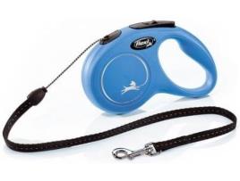 Trela para Cães  Comprimento Ajustável (Azul - 8 m - Até: 12 Kg - S - Porte Pequeno)