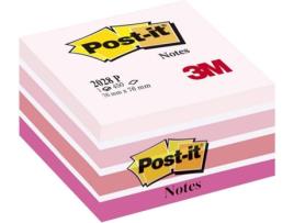 Bloco De Notas POST-IT® Cubo Folhas Rosa (450 Folhas - 76 x 76 cm)