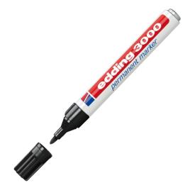 Marcador Tinta Permanente Edding 3000 1.5mm Preto