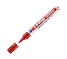 Edding - Marcador Permanente 3000 Vermelho