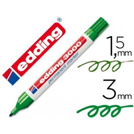 Marcador Edding Permanente 3000 Verde