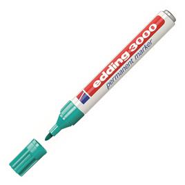 edding Marcador permanente 3000 com ponta arredondada de 1,5 a 3 mm - Verde