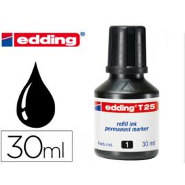 Recarga para Marcador Edding T25 Preto 30ml