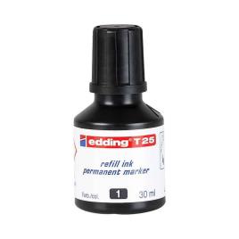 Edding - Recarga de Marcador Permanente T 25 Preto