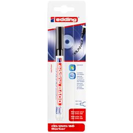 edding Marcador 8400 CD/DVD/BD, ponta arredondada de 0,5 a 1 mm, preto