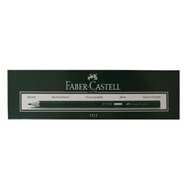 FABER-CASTELL Lápis de Grafite 1111, Mina B, Corpo Hexagonal Preto