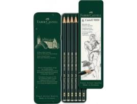 Lápis de Carvão FABER-CASTELL Hb/8b (6 Unidades)