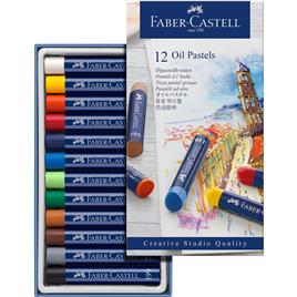 FABER-CASTELL Lápis de Pastel à Base de Óleo Creative Studio, 12 Unidades