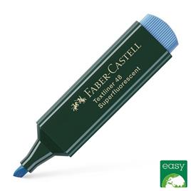 FABER-CASTELL TEXTLINER, Marcador, Ponta Biselada 1 mm - 5 mm, Tecnologia de tinta líquida, Azul Florescente