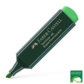 FABER-CASTELL TEXTLINER, Marcador, Ponta Biselada 1 mm - 5 mm, Tecnologia de tinta líquida, Verde Florescente