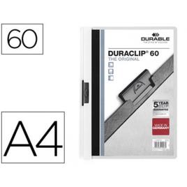 Classificador A4 clip Lateral 60 Folhas Durable Branco