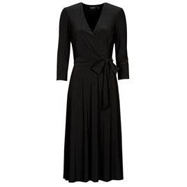 Lauren Ralph Lauren  Vestidos compridos CARLYNA 3/4 SLEEVE  Preto Disponível em tamanho para senhora. US 6,US 8,US 2,US 4.Mulher > Roupas > Vestidos compridos