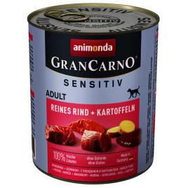 Animonda Gran Carno Sensitiv Pure Beef And Potato 800g Wet Dog Food Transparente