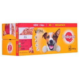 Pedigree Adult Mix Of Flavors 100g Wet Dog Food 40 Units