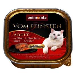 Animonda Vom Feinsten Classic Beef Chicken And Breast Herbs 100g Wet Cat Food