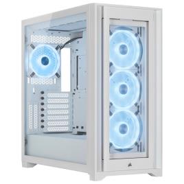 CAIXA ATX CORSAIR ICUE 5000X RGB QL EDITION BRANCA