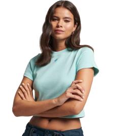 Superdry Code Essential Fitted Crop T-shirt  M Mulher