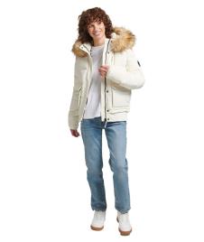 Superdry Everest Bomber Jacket Beige M Mulher