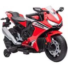 HOMCOM Mota Elétrica com Licença HONDA para Crianças de 3-5 Anos Mota a Bateria 6V com Farol Buzina Música 90x44x52cm Vermelho   Aosom Portugal