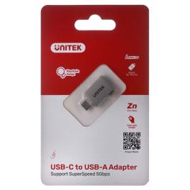 Unitek A1025gni Usb-c To Usb-a Adapter Transparente