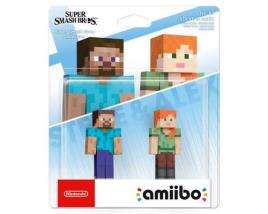 Figura Amiibo Nintendo Minecraft Steve & Alex Super Smash Bros Collection