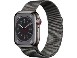 Pré-venda APPLE Watch Series 8 GPS+Cellular 41 mm Grafite com Loop Milanesa Grafite