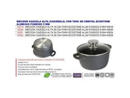 Wecook cazuela alta 16 cm+tapa ecostone alum.fundido 5 mm 10016